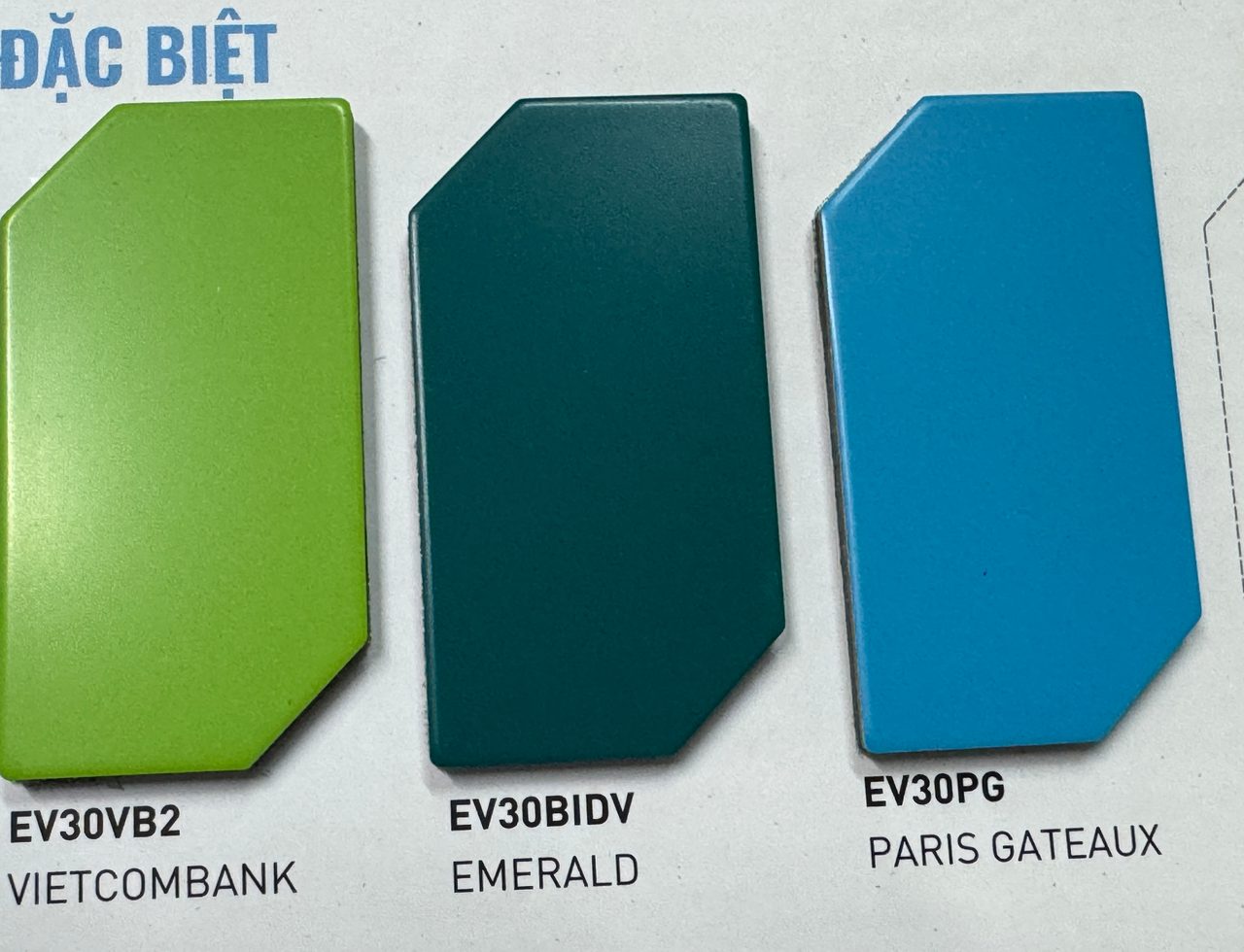 Catalogue Alcorest 2026: PVDF EV30VB2 VIETCOMBANK, EV30BIDV EMERALD, EV30PG PARIS GATEAUX
